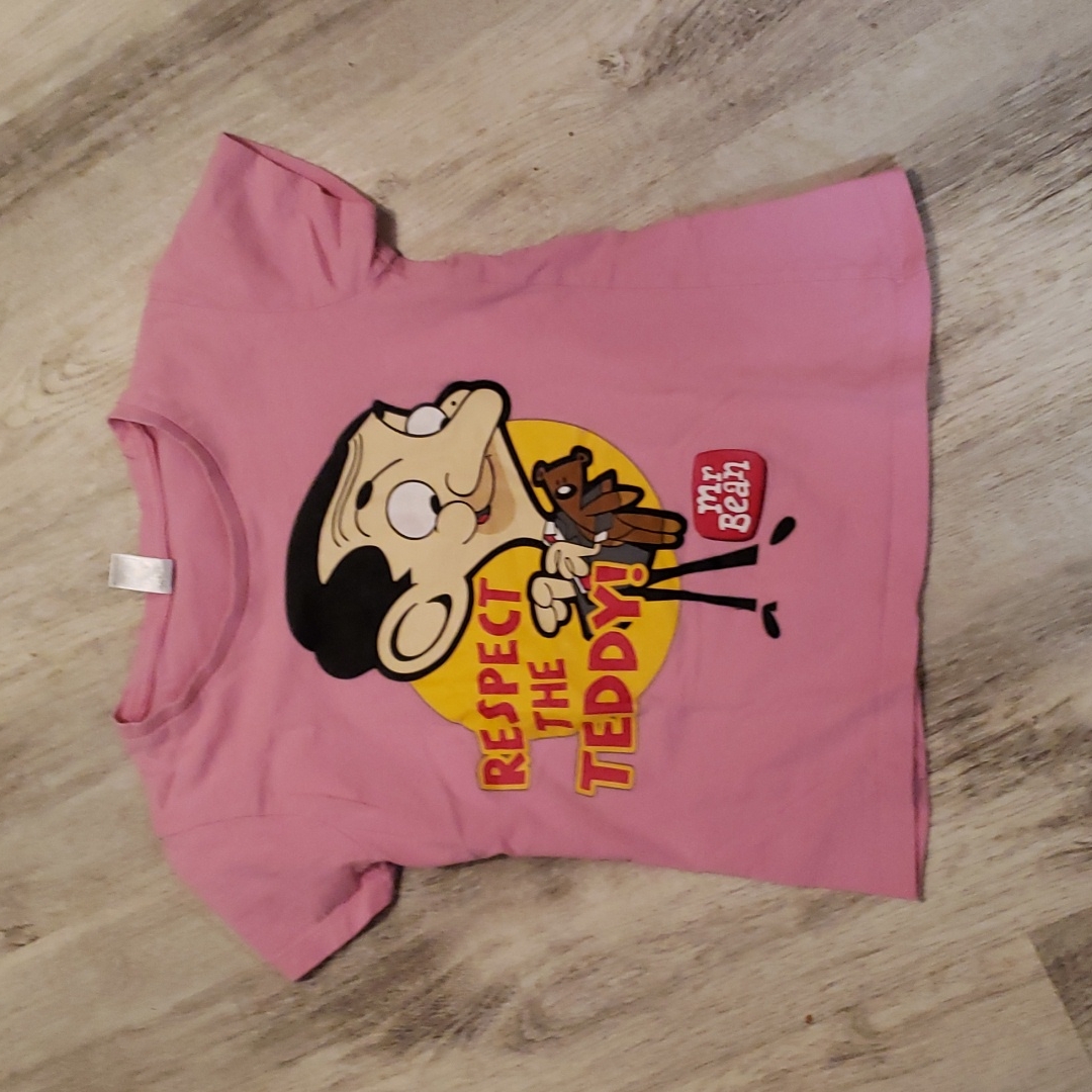 Kids Mr Bean Pink T Shirt